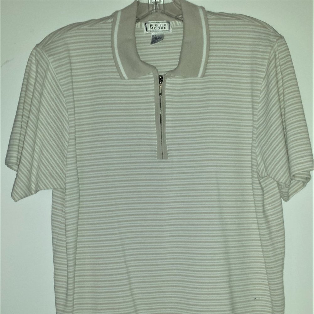 Ladies Zippered Pullover Top